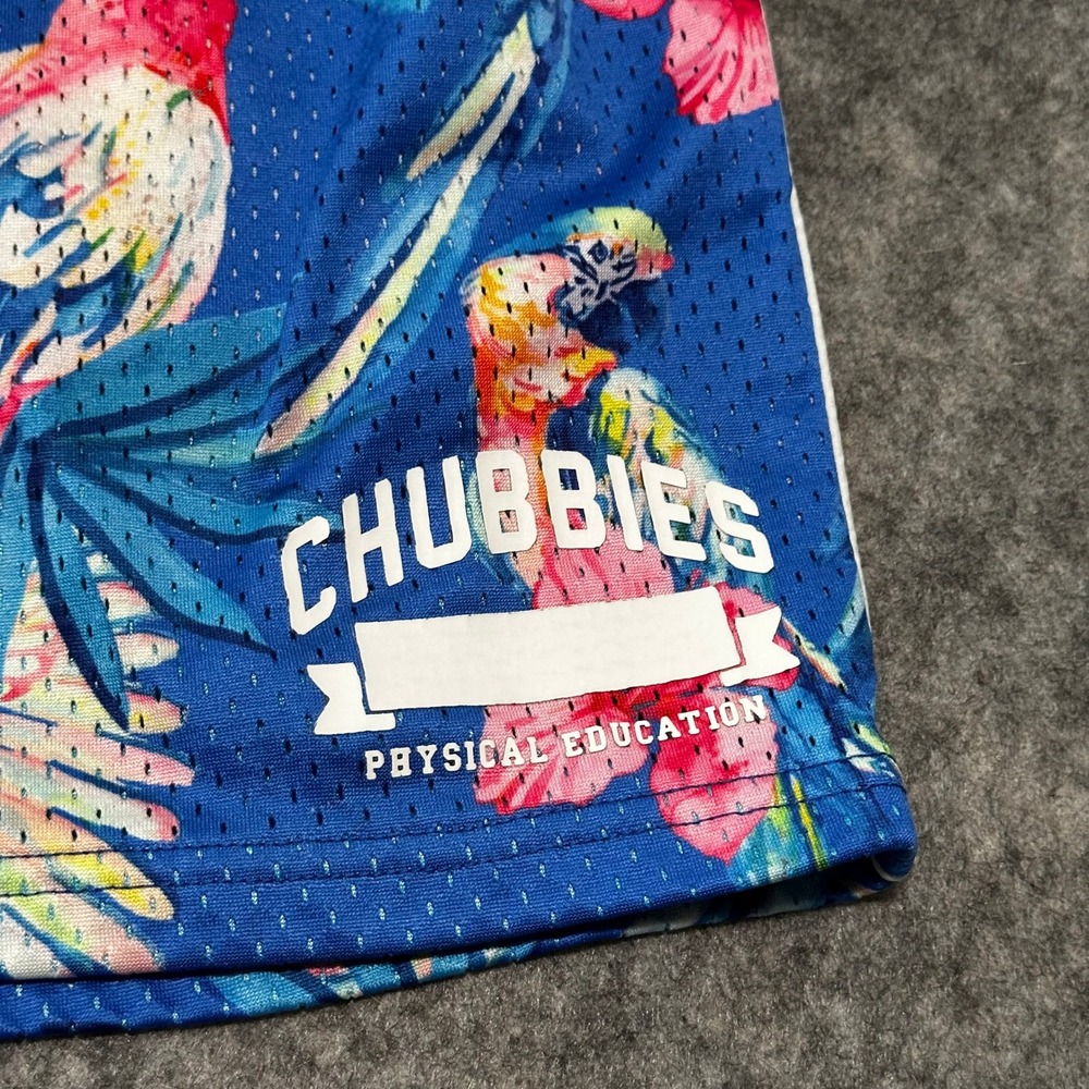 Chubbies Athletic Shorts Mens S Multicolor Parrot Mesh Activewear Preppy - Picture 2 of 13
